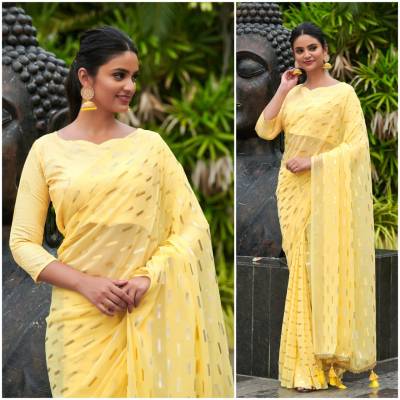 Goldcoin By At Fancy Georgette Partywear Saree Collection